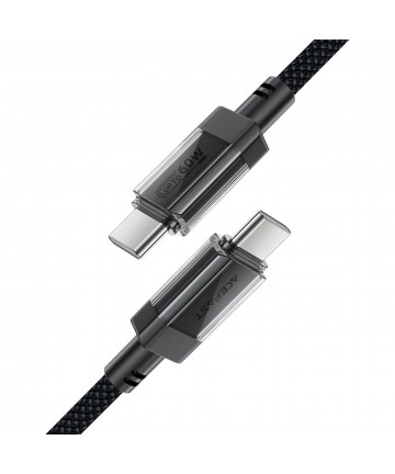 Acefast C12 USB-C / USB-C PD cable 60W 480Mb/with nylon braid - black