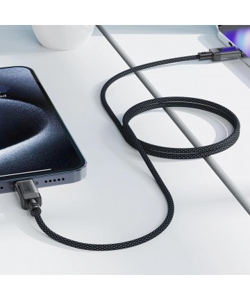 Acefast C12 USB-C / USB-C PD cable 60W 480Mb/with nylon braid - black