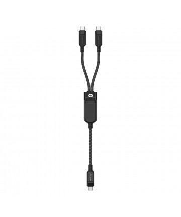 Acefast C5 USB-C - USB-C / USB-C 2in1 100W 480Mb/s cable - black