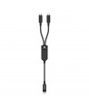 Acefast C5 USB-C - USB-C / USB-C 2in1 100W 480Mb/s cable - black