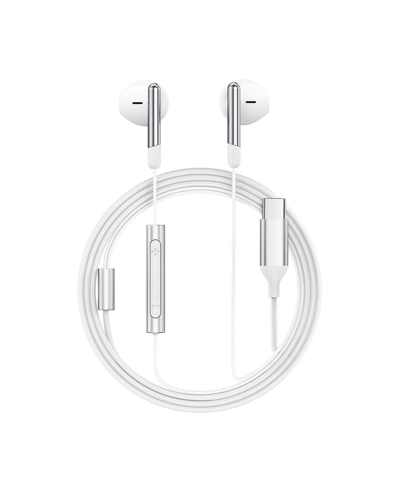 Acefast L3 Wired USB-C Headphones with Microphone - White