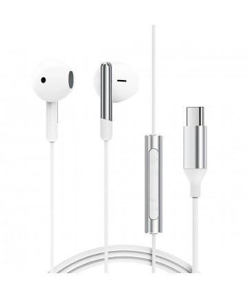 Acefast L3 Wired USB-C Headphones with Microphone - White