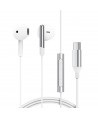 Acefast L3 Wired USB-C Headphones with Microphone - White