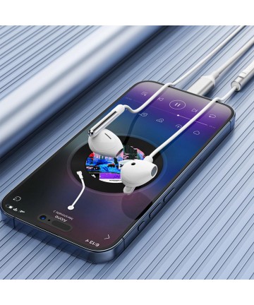 Acefast L3 Wired USB-C Headphones with Microphone - White