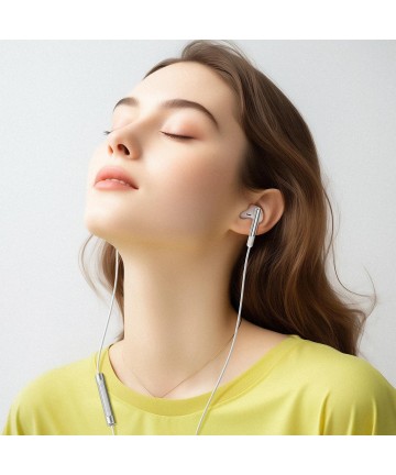 Acefast L3 Wired USB-C Headphones with Microphone - White