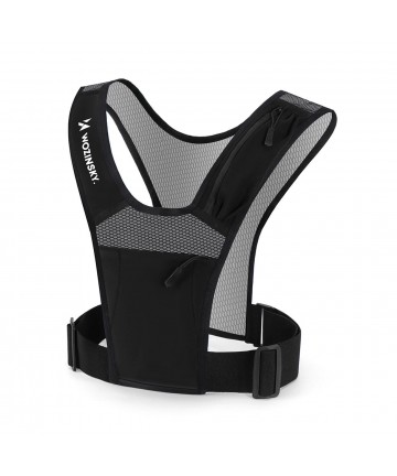 Wozinsky WKDB1 Reflective Running Vest - Black