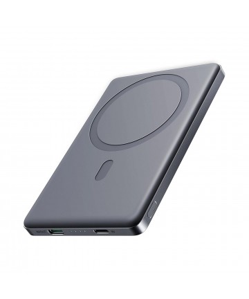 Powerbank Joyroom JR-PBM08 5000mAh 20W ultra-thin with inductive charging - gray