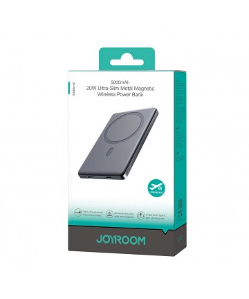 Powerbank Joyroom JR-PBM08 5000mAh 20W ultra-thin with inductive charging - gray
