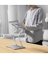Wozinsky WRS-CPY75DSS Aluminum Laptop and Tablet Stand + Free Smartphone Stand - Silver