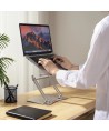 Wozinsky WRS-CPY75DSS Aluminum Laptop and Tablet Stand + Free Smartphone Stand - Silver
