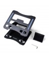 Wozinsky WRS-CPY75DSB Aluminum Laptop and Tablet Stand + Free Smartphone Stand - Black