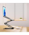 Wozinsky WRS-CPY75DSB Aluminum Laptop and Tablet Stand + Free Smartphone Stand - Black