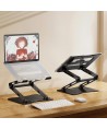 Wozinsky WRS-CPY75DSB Aluminum Laptop and Tablet Stand + Free Smartphone Stand - Black