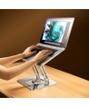 Wozinsky WRS-CPY84SS Aluminum Laptop and Tablet Stand + Free Smartphone Stand - Silver
