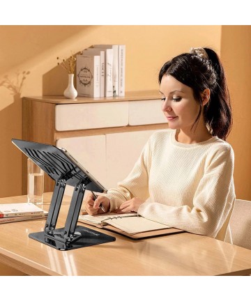 Wozinsky WRS-CPY84SB 360 Aluminum Laptop and Tablet Stand + Free Smartphone Stand - Black