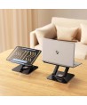 Wozinsky WRS-CPY84SB 360 Aluminum Laptop and Tablet Stand + Free Smartphone Stand - Black