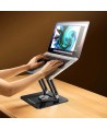 Wozinsky WRS-CPY84SB 360 Aluminum Laptop and Tablet Stand + Free Smartphone Stand - Black