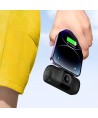 Wozinsky WF16-YCS 5000mAh 15W USB-C Mini Power Bank with Built-in USB-C Cable and Apple Watch Charger - Black