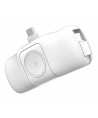 Wozinsky WF16-YCS 5000mAh 15W USB-C Mini Power Bank with Built-in USB-C Cable and Apple Watch Charger - White