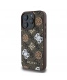 Guess Peony On 4G Background MagSafe case for iPhone 16 Pro - brown