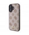 Guess Peony Script MagSafe iPhone 16 Case - Brown
