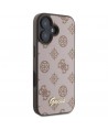 Guess Peony Script MagSafe iPhone 16 Case - Brown