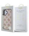 Guess Peony Script MagSafe iPhone 16 Case - Brown