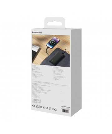 Baseus Airpow 20W 10000mAh Power Bank with Baseus Simple Series USB-A - USB-C 30 cm Cable - Black