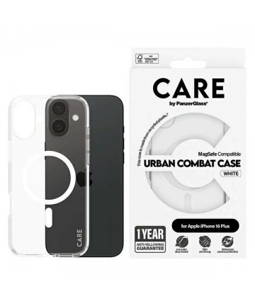 CARE by PanzerGlass Flagship Case iPhone 16 Plus 6.7" biały/white MagSafe 1339