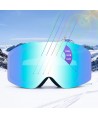Qunature White Frameless Ski Goggles - White