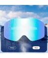 Qunature White Frameless Ski Goggles - White