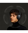 Joyroom J-Head Series JR-JH1 Wireless Headphones with ANC Bluetooth - Black