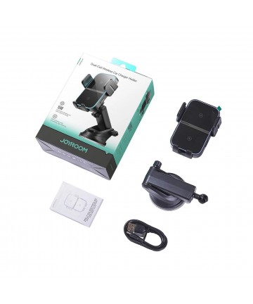 Joyroom JR-ZS246 S inductive charger holder for dashboard - black