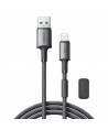 Joyroom S-A50 Unlimited Series 3A USB-A - Lightning Cable with Magnetic Organizer 1.2m - Gray