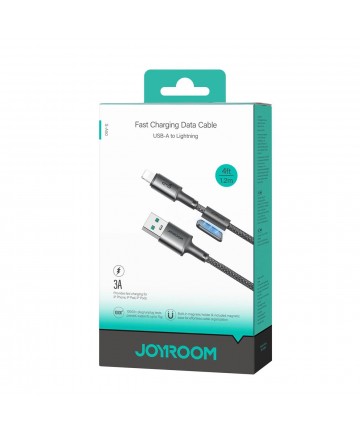 Joyroom S-A50 Unlimited Series 3A USB-A - Lightning Cable with Magnetic Organizer 1.2m - Gray