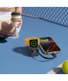 Joyroom JR-W13 5000mAh Wireless Power Bank for Apple Watch + USB-C and Lightning – Black