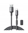 Joyroom S-A50 Unlimited Series 3A USB-A - USB-C Cable with Magnetic Organizer 1.2m - Gray