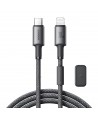 Joyroom S-A50 Unlimited Series 30W USB-C - Lightning Cable with Magnetic Organizer 1.2m - Gray