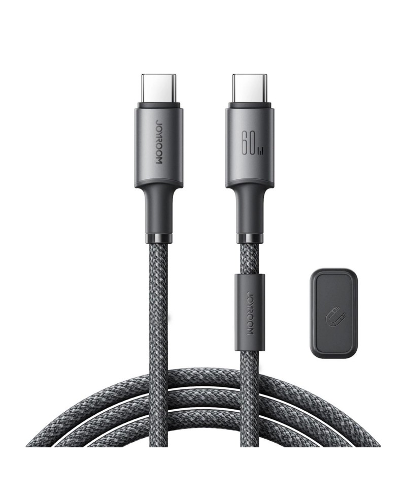 Joyroom S-A50 Unlimited Series 60W USB-C - USB-C Cable with Magnetic Organizer 1.2m - Gray