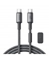 Joyroom S-A50 Unlimited Series 60W USB-C - USB-C Cable with Magnetic Organizer 1.2m - Gray