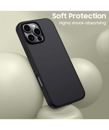 Tech-Protect Silicone MagSafe iPhone 16 Pro Case - Black
