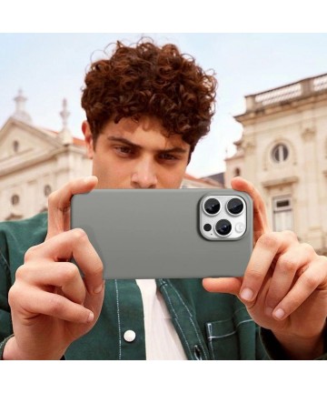 Tech-Protect Silicone MagSafe iPhone 16 Pro Case - Gray