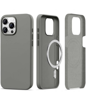 Tech-Protect Silicone MagSafe Case for iPhone 16 Pro Max - Gray