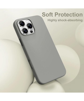 Tech-Protect Silicone MagSafe Case for iPhone 16 Pro Max - Gray