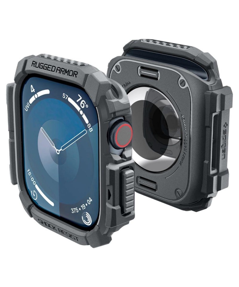 Spigen Rugged Armor Case for Apple Watch 10 46mm - Gray