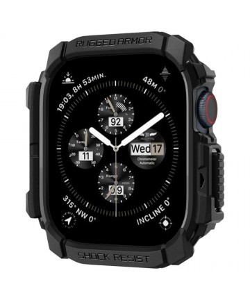 Spigen Rugged Armor Case for Apple Watch 10 46mm - Black