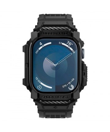 Spigen Rugged Armor Case for Apple Watch 10 46mm - Black