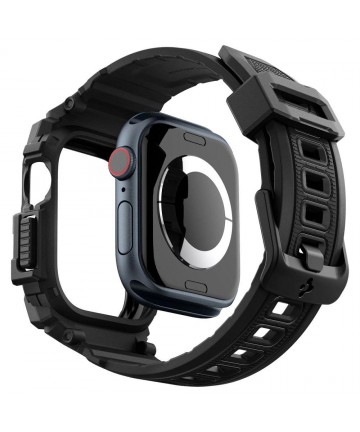 Spigen Rugged Armor Case for Apple Watch 10 46mm - Black