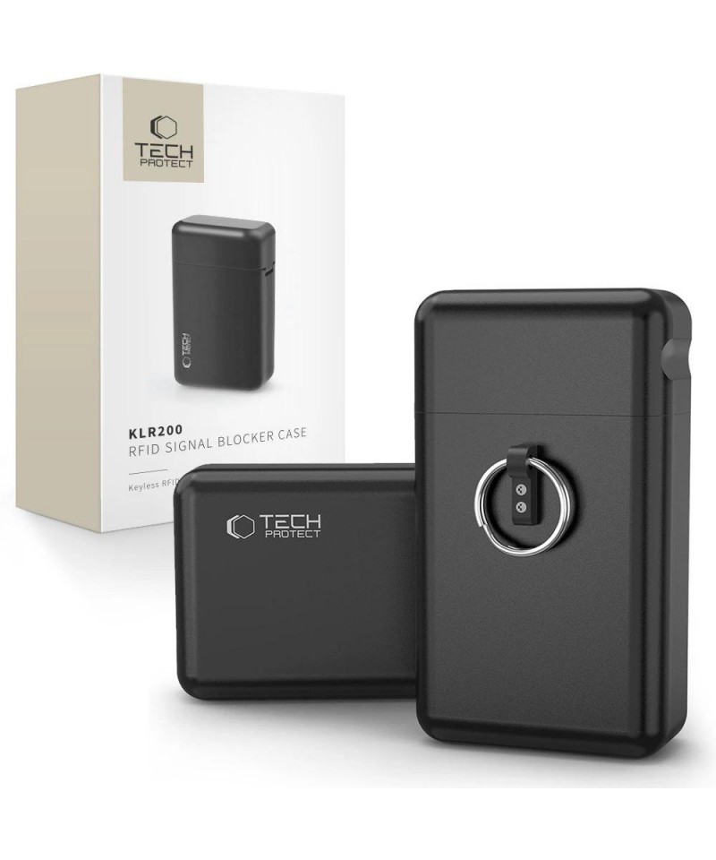 Tech-Protect KLR200 Metal Car Key Case RFID Blocking - Black