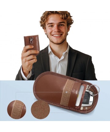Tech-Protect KLR100 RFID Blocking Car Key Case - Brown